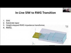 Design of a K/Ka Band in-line Waveguide to SIW transition with Ansys HFSS 3D modeling