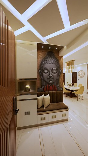 Gold, the epitome of luxury in interior design, brings instant spark to any space with its warm, reflective allure. In our latest project, we've used the power of this shade to craft a stylish and inviting atmosphere. Don't hesitate to experiment with this versatile colour, we top interior designers in bangalore believe it's more than just aesthetics, it's an emotion-evoking, mood-transforming element!#GoldDecor #LuxuryLiving #InteriorDesign #GoldAccents #HomeInspiration #StylishSpaces #DesignGo