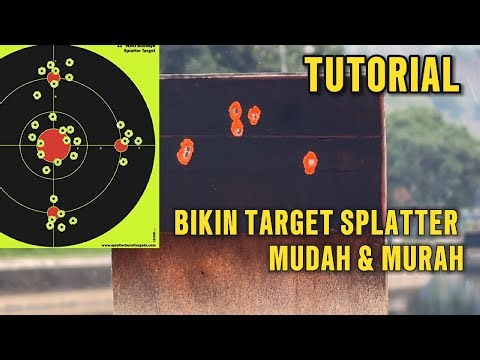 TUTORIAL ON HOW TO MAKE YOUR OWN SPLATTER TARGET, Easy and cheap