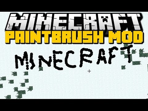 Minecraft: PAINTING MOD (Paint Anything You Like Anywhere!) Mod Showcase