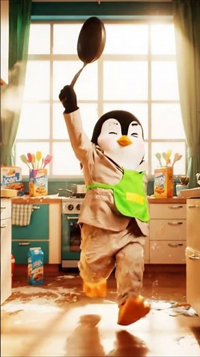 Kamguno’s Morning Mood 🐧😂 | Just Vibin #shorts #trending #cuteanimals