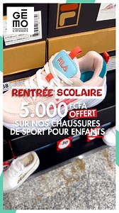 🇸🇳 GÉMO Dakar, c’est le QG des économies ! 5000 Fcfa OFFERTS sur les chaussures de sport enfants. Stylées, solides, et surtout abordables : venez vite en magasin découvrir tout ça. 👌🔥 • • ❌ Plus de choix vous attendent en magasin. Vite ! Rendez-nous visite. Nous sommes ouverts tous les jours de la semaine : 👉Adresse : Zone de Captage, à côté de EMG Universal 👉TEL : 76 555 62 52 / 33 825 85 84 #Senegal #CentreCommercial #dakar #enfants #Chaussures #Shoes #Vêtements #Fashion #Mode #clothes #