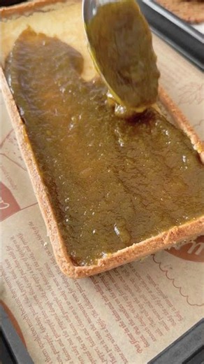 Eckige Tarte Amandine mit Mandelcreme & Marmelade | #tarte #mandeltarte #mandelcreme