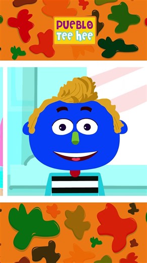 Aprende los colores con Len y Mini #shorts #kidssong #puebloteehee