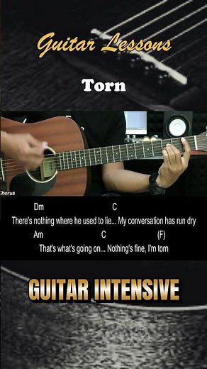 Torn - Natalie Imbruglia | EASY Guitar Tutorial - Chords / Lyrics - Guitar Lessons