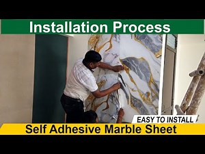 Self Adhesive Marble Sheet Installation Process | Very Easy To Install