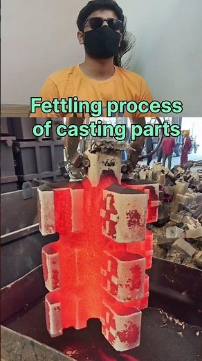 Fettling process of casting parts 😍😳😲
