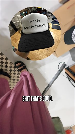 Uncle Bekah’s Inappropriate Trucker Hats on Instagram: "I tried to film Bob reading my hat, but I never hit record so this’ll have to do."