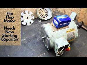 Replace an electric motor starting capacitor and How to remove round head drive screws