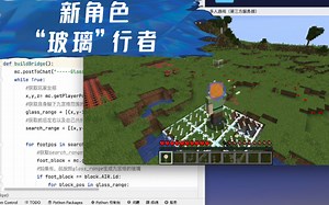 利用Python实现MC行走特效