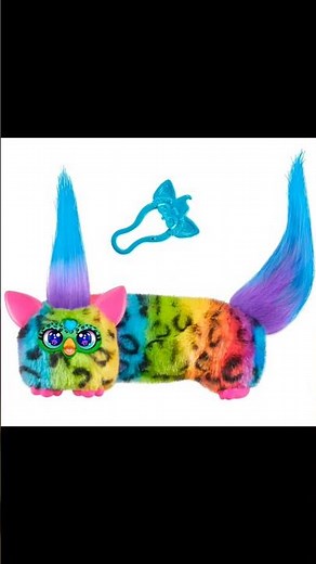 Furby DJ Furblets Rain-Bow-Kat Mini Electronic Plush Toy