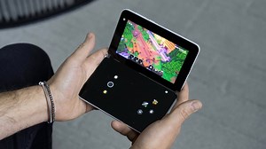 New Touch Controls Turn Microsoft's Surface Duo Into a Handheld Gaming Device