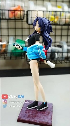 Blue Archive - Hayase Yuuka sculpting anime clay figures