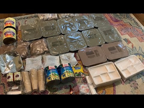 50 person MRE Unitized Group Ration UGR Menu #5 Chicken & Gravy USGI 128 pounds