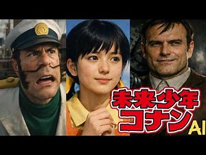 【AI REAL】名作 未来少年コナン キャラAI実写風 映画曲風 #FutureBoyConan
