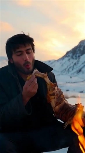 full roasted goat on the mountains #food #foryou