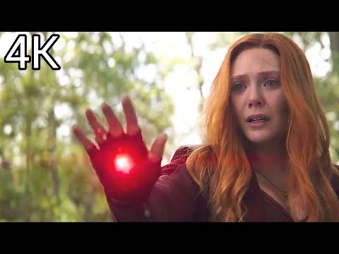 Wanda Kills Vision - Vision Death Scene - Avengers Infinity War (2018) 4K