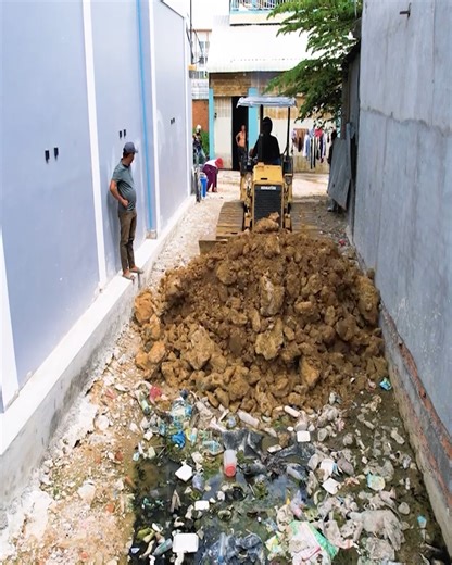Open New Project! by Skills Dozer D20 & Truck 5T pushing soil to Box a mud for create Housing | Part 1 | Bulldozer City