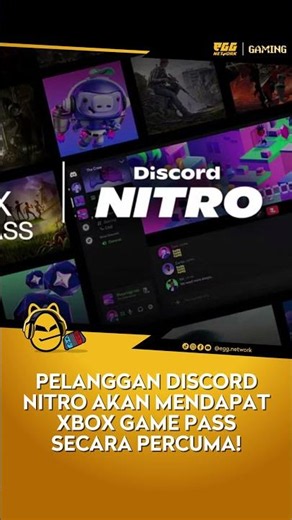 Pelanggan Discord Nitro akan mendapat Xbox Game Pass secara percuma!