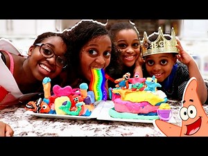 PLAY DOH CASTLE BUILDING COMPETITION! - TOY GAME CHALLENGE - Onyx Adventures