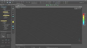Modern user Interface of the 3d technical engineering computer program. Using the 3D technical program to assemble multiple virtual parts of the machine. 3D technical program manufacturing cars.