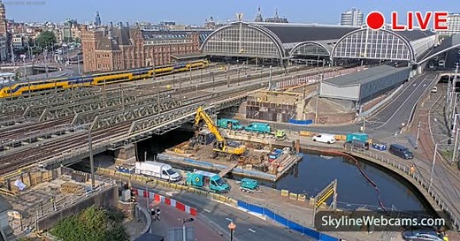 【LIVE】 Live Cam Amsterdam Centraal | SkylineWebcams