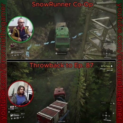 SR Nonnie and Johnnie Co-Op Throwback to Ep. 87 🚛 Teaser 1 #gaming #gamer #snowrunner #gameplay #fun