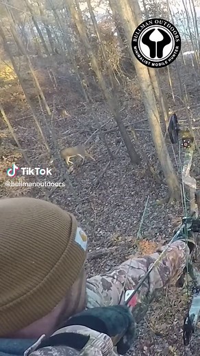 One big reason to practice the drop shot! #saddlehunting #saddlehunters #mobiletreestand #best #treestand #tree #thursday #treesteps #viral #ohio ##mobilehunting #deerbedding #deerhabitat #hunt #hunters #bigbuck #bigbuck #thankful #dropshot #bullmanoutdoors #bowhunting #bowhunter