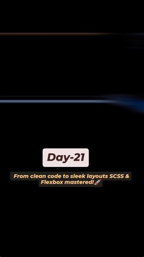 TheFresherDiaries on Instagram: "🎯 Day 21 | AI-Powered Web Dev Journey at Sheryians Coding School Today’s session was all about levelling up styling with SCSS and mastering Flexbox layouts! 💻✨ 💡 Key Learnings: • Variables, nesting & mixins for cleaner, reusable code • Flex-grow & alignment for perfect responsive designs • Built a mini project combining SCSS + Flexbox Every day’s progress makes me feel one step closer to becoming a pro frontend developer! 🚀 #Day21 #AIPoweredWebDevJourney #She