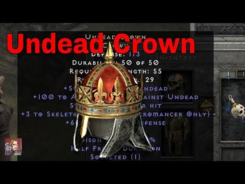 D2R Unique Items - Undead Crown (Crown)