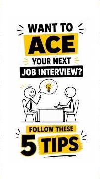 5 Job Interview Tips That Can Instantly Boost Your Confidence 🎯