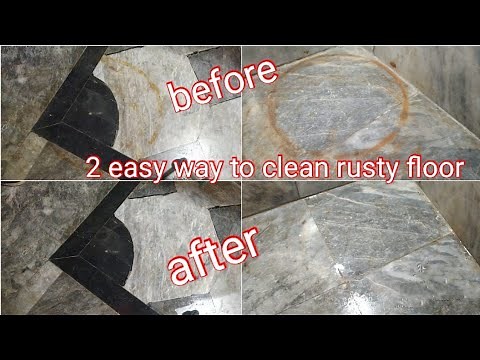 2 easy way to clean rust from marble| remove rust from marble floor|remove cylinder stains in 2 mins