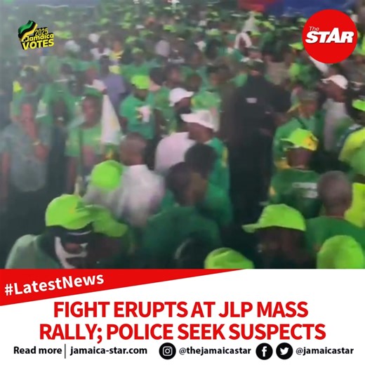 16K views · 99 reactions | #StarJLPRally: A fight broke out in a section of the massive crowd at the Jamaica Labour Party’s rally in Half-Way Tree, prompting police to launch a search for the men believed to have started the melee. There are no immediate reports of injuries. | The Jamaica Star | Facebook