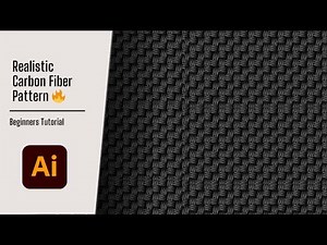 How to Create Realistic Carbon Fiber Pattern in Adobe Illustrator | Step-by-Step Tutorial