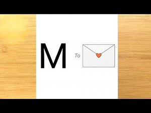 How To Draw "M" Letter Drawing Step By Step ‎⁨@FarjanaDrawingAcademy⁩