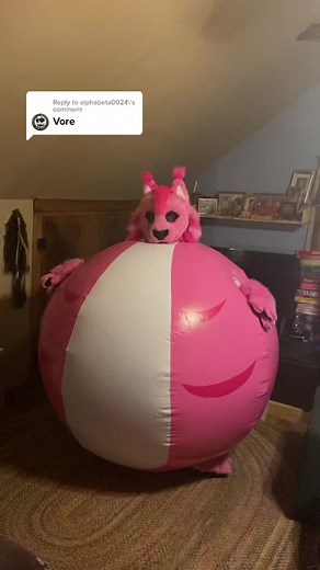 Reply to @alphabeta0024 it’s actually inflation, not vore. #pink #tigerlynx #fypシ #furry #fursuit #fursuiter #ballsuit #inflation #inflationfurry #inflatable #fursona #furrytiktoker #round