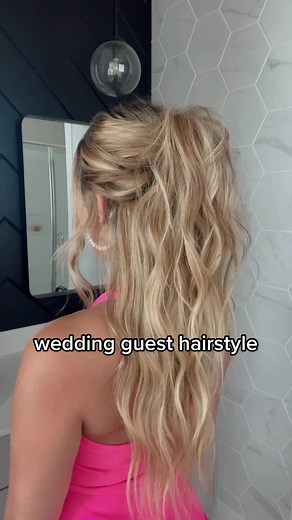 wedding guest hairstyle 💗 #hairtutorial #hairstyle | short hairstyles
