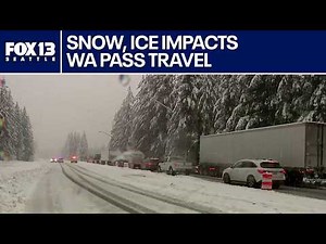 Snow, ice impacts WA travel on Saturday | FOX 13 Seattle
