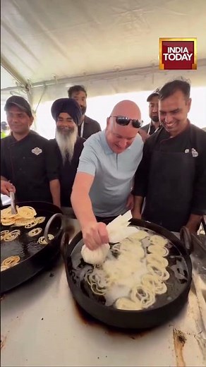 NZ PM Christopher Luxon Goes Viral Trying to Make Jalebis at the Sikh Games in Auckland