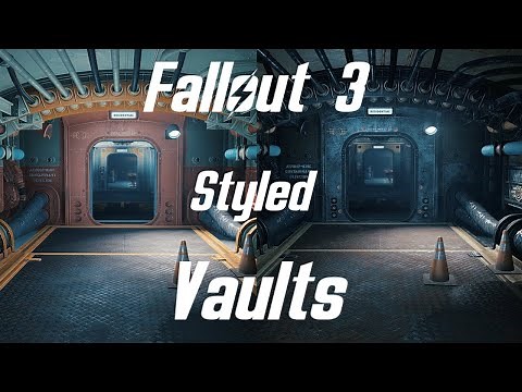 Fallout 4 - Fallout 3 styled Vaults Showcase - Texture Mod - Graphics Mod - PC - By ScottyX2