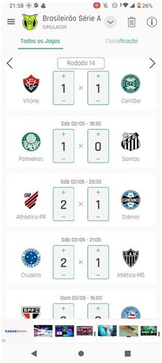 PALPITE DE 14 RODADA DO BRASILEIRÃO SÉRIE A DE 2026