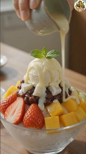Authentic Bingsu Recipe (빙수) 🍧 | Easy Korean Shaved Ice Dessert 🇰🇷