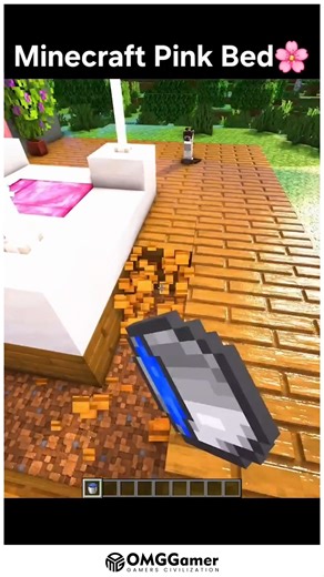 💗 Minecraft Pink Bed With Cute Design and Dreamy Aesthetic Vibes 🛏️ 💗 ✨ Create a stylish pink bed setup using pink wool, carpets, trapdoors, and banners for extra detail. Add side tables, lanterns, plants, and soft lighting to make it perfect for aesthetic rooms or cherry-themed houses. 🌸🕯️ #MinecraftPink #PinkBed #BedroomBuild #MinecraftIdeas #CuteDecor | OMGGamer