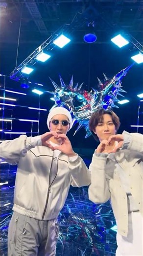 This love program 🤖💙💚 #SnowMan #ShotaWatanabe #RyoheiAbe #SAVEYOURHEART #CameToProtectYou