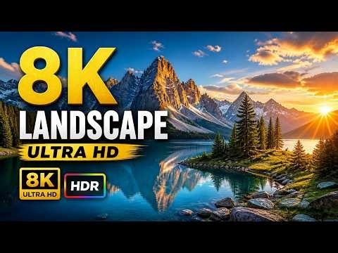 Most Beautiful Mountain Landscape in 8K HDR 🌄 Ultra HD Nature Relaxation | Dolby Vision