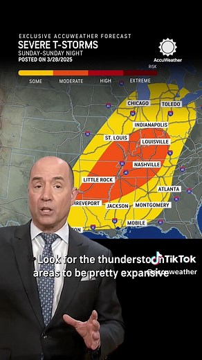 Stormy weekend ahead: More than 180 million are at risk for severe weather this weekend. Damaging wind, large hail, and tornadoes are possible. AccuWeather's Bernie Rayno breaks down what to expect and if we could see more severe weather in the same places next week. #severeweather #thunderstorm #weatherreport #weatherforecast #forecast #hail #wind #tornado #accuweather