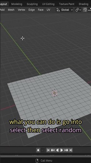 How to random select in blender #tutorial