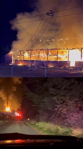 3.2K views · 931 reactions | UPDATE: 10/21 BARN FIRE ON DUNN ROAD IN...