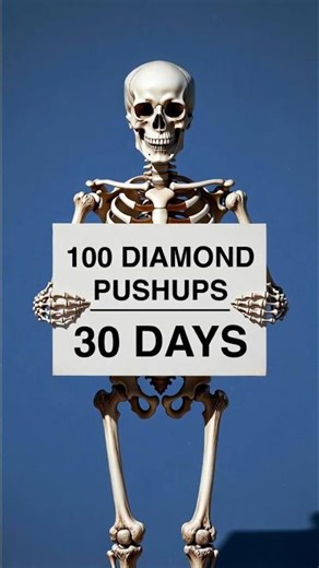 100 Diamond Pushups for 30 Days – What Happens? #shorts