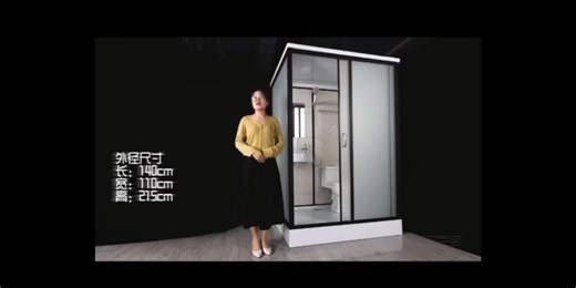 Integrated Bathroom Pod Prefabricated Shower Room with Toilet Sink Shower Set Integral Shower Room Modular Bathroom Pods